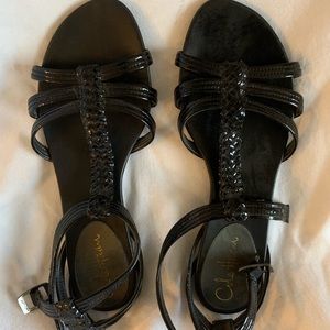 Cole Haan flat sandals with Nike Air technology.